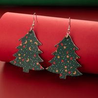 New Ornaments Christmas Green Christmas Tree Earrings main image 1