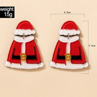 European And American Cross-border Jewelry Christmas Red Costume Earrings main image 3