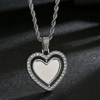 Wholesale Jewelry Rotating Heart Copper Necklace Nihaojewelry sku image 2