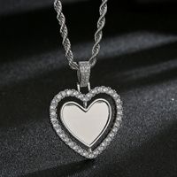 Wholesale Jewelry Rotating Heart Copper Necklace Nihaojewelry sku image 3