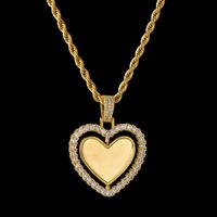 Wholesale Jewelry Rotating Heart Copper Necklace Nihaojewelry sku image 5