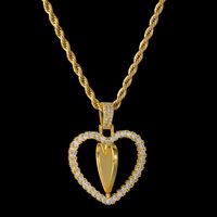 Wholesale Jewelry Rotating Heart Copper Necklace Nihaojewelry sku image 6