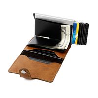 Wholesale Rfid Shielding Anti-theft Brush Ultra-thin Credit Card Aluminum Alloy Card Bag main image 6