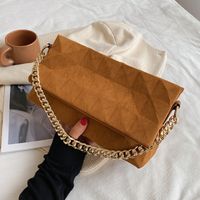 Lingge Embroidery Thread Frosted Texture Underarm Bag Autumn Korean Fashion Portable Single Shoulder Bag main image 6