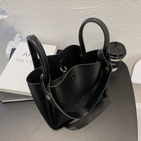 Large-capacity Bag Retro Shoulder Messenger Bag Portable Tote Bucket Bag main image 6