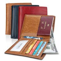Factory Wholesale  Rfid Men And Women Genuine Leather Passport Holder Multifunctional Passport Bag Id Card Holder Wholesale main image 1