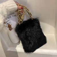 Bolso Pequeño De Felpa Para Mujer 2021 Nuevo Bolso De Hombro De Cadena De Piel De Otoño E Invierno De Moda main image 1