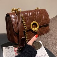 Lingge Western Style Small Square Bag Texture Chain Bag Shoulder Retro Casual Messenger Bag main image 3