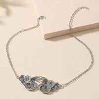 Cross-border Hot Selling Creative Alloy Winding Snake Pendant Necklace Distressed Exaggerated And Personalized Long Clavicle Chain Ins Style main image 3