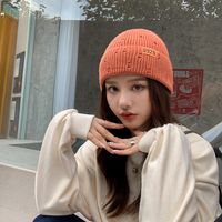 Estilo Coreano De Moda Cálido Gorro De Lana Mujer Todo-fósforo Moda Personalidad Tejida Orejeras Gorra Hombre Japonés Ocio Otoño E Invierno Nuevo main image 6