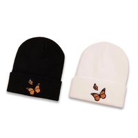 Autumn And Winter New Hat Fashion Wild Trend Butterfly Knit Hat Personality Warm Woolen Hat main image 3