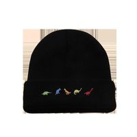 Autumn And Winter Fashion Cold-proof Woolen Hat Korean Version Trend Personality Five Dinosaur Knitted Hat main image 6