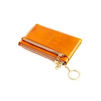 New Oil Wax Leather Coin Purse Fashion Small Coin Bag Hand Key Bag Small Purse sku image 4