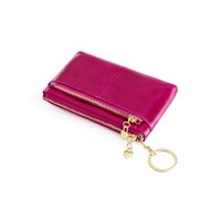 New Oil Wax Leather Coin Purse Fashion Small Coin Bag Hand Key Bag Small Purse sku image 7