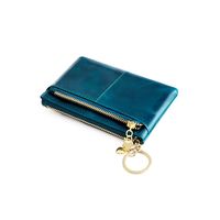 New Oil Wax Leather Coin Purse Fashion Small Coin Bag Hand Key Bag Small Purse sku image 8