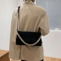 Lingge Embroidery Thread Frosted Texture Underarm Bag Autumn Korean Fashion Portable Single Shoulder Bag sku image 4