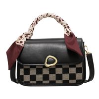 New Autumn And Winter Fashion Portable Small Square Bag Messenger Bag sku image 4