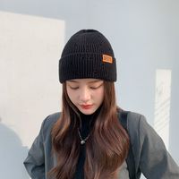Korean Style Fashionable Warm Woolen Cap Female All-match Fashion Personality Knitted Earflaps Cap Male Japanese Leisure Autumn And Winter New sku image 1