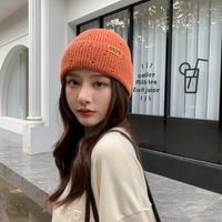 Korean Style Fashionable Warm Woolen Cap Female All-match Fashion Personality Knitted Earflaps Cap Male Japanese Leisure Autumn And Winter New sku image 2