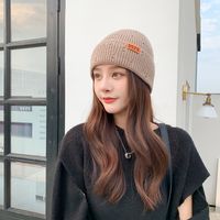 Korean Style Fashionable Warm Woolen Cap Female All-match Fashion Personality Knitted Earflaps Cap Male Japanese Leisure Autumn And Winter New sku image 3