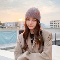 Korean Style Fashionable Warm Woolen Cap Female All-match Fashion Personality Knitted Earflaps Cap Male Japanese Leisure Autumn And Winter New sku image 6