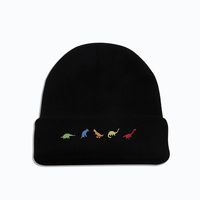 Autumn And Winter Fashion Cold-proof Woolen Hat Korean Version Trend Personality Five Dinosaur Knitted Hat sku image 2