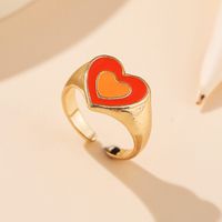 Wholesale Jewelry Retro Heart  Tulip Flower Ring Nihaojewelry sku image 16