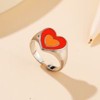 Wholesale Jewelry Retro Heart  Tulip Flower Ring Nihaojewelry sku image 5