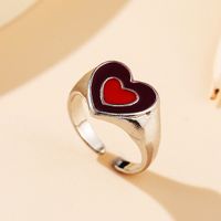 Wholesale Jewelry Retro Heart  Tulip Flower Ring Nihaojewelry sku image 6