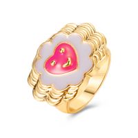 Wholesale Jewelry Retro Heart  Tulip Flower Ring Nihaojewelry sku image 8