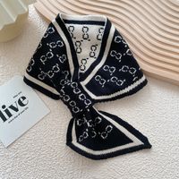 New Korean Double-sided Warm Knitted Wool Scarf sku image 19