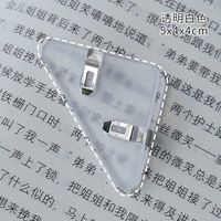 Einfacher Transparenter Dreieckclip Großhandel Nihaojewelry sku image 1