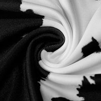 Women's 2021 Fall Winter New Fashion Print High Neck Long Sleeve Slim Dress main image 11