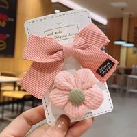 Wholesale Accessories Plaid Bow Flower Cloth Hairpin Nihaojewelry sku image 9