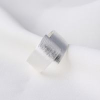 Tyj0164 Minimalist Brushed Ring Korean Style Personality Hipster Open Index Finger S925 Sterling Silver Ring Silver Jewelry For Women main image 4