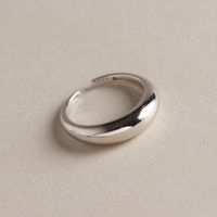 Tyj0219 Corea Del Sur Dongdaemun Anillo De Plata Pura Minimalista Ins Espejo Frío Hipster 925 Anillo De Plata Mujer main image 2