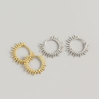 1 Pair Fashion Geometric Plating Sterling Silver Earrings main image 1