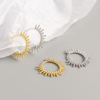 1 Pair Fashion Geometric Plating Sterling Silver Earrings main image 3