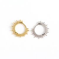 1 Pair Fashion Geometric Plating Sterling Silver Earrings main image 5