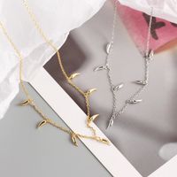 Yhn063 S925 Sterling Silver Small Pepper Stacked Clavicle Chain Necklace Silver Necklace main image 4
