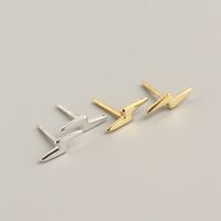 Simple Style Lightning Plating No Inlaid Earrings Ear Studs main image 3