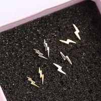 Simple Style Lightning Plating No Inlaid Earrings Ear Studs main image 4