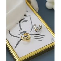 Korean Version Of S925 Sterling Silver Ring Simple And Versatile Heart-shaped Wide Open Female Ring Personalized Silver Ring main image 3