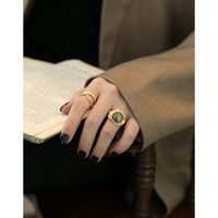 S925 Sterling Silber Ring In Nische Im Französischen Stil Leichte Luxus Textur Textur Weißer Kristall Offener Ring main image 4
