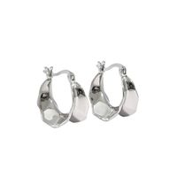 Korean Version Of Ins Niche Style Irregular Concave-convex Surface S925 Sterling Silver Female Earrings main image 6