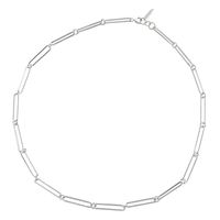 Sweet Geometric Sterling Silver Plating Necklace main image 5