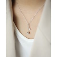 342 Korean Version Of S925 Sterling Silver Necklace Temperament Thorns Flower Bud Shell Beads Necklace main image 5
