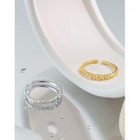 Korean Version Of Ins Niche Design Sense S925 Sterling Silver Open Thin Ring Female Wild Ring main image 3