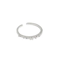 Korean Version Of Ins Niche Design Sense S925 Sterling Silver Open Thin Ring Female Wild Ring main image 6