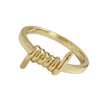 Pure Color Simple Spiral Circle Ring Copper Plated Real Gold Painted Oil Ring Creative Cross-border Explosive Bracelet main image 6